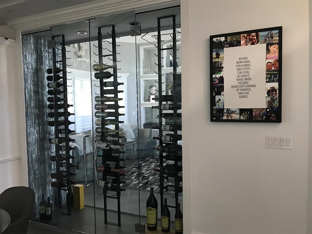 Wine Room Enclosure, Custom Glass, Custom Glass Portfolio