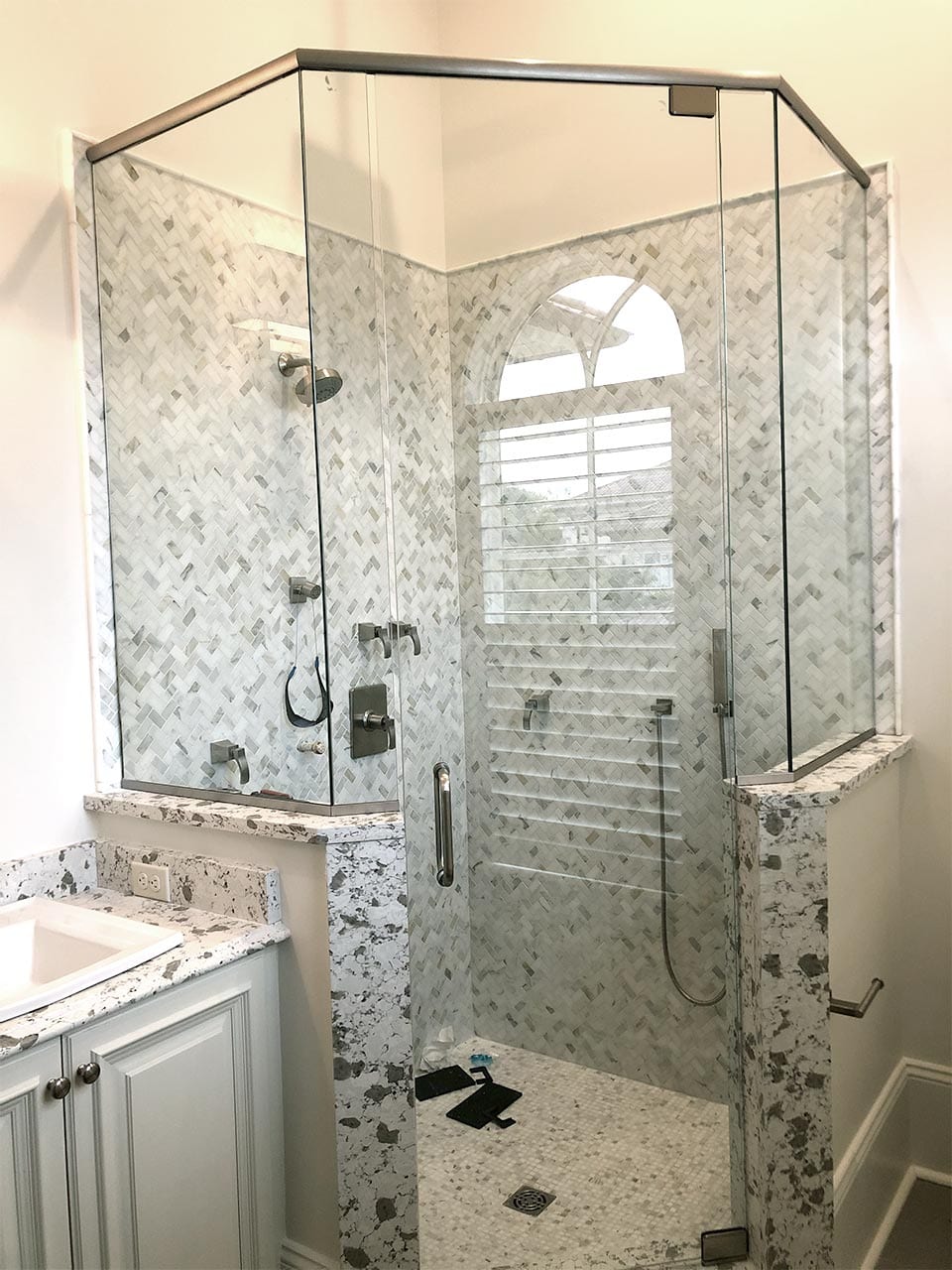 Custom Shower Door Installation by Reliable Glass & Mirror