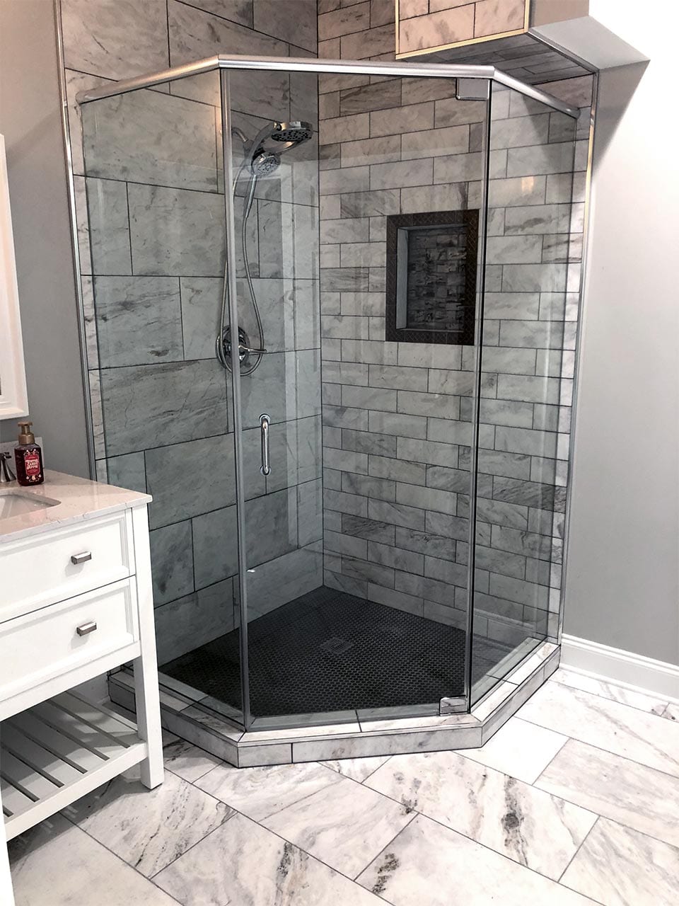 Custom Shower Door Installation by Reliable Glass & Mirror