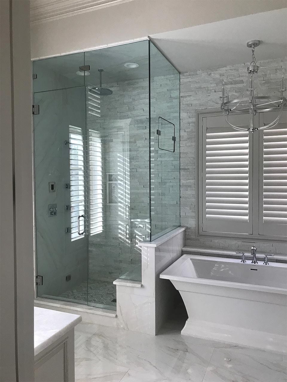 Shower Enclosures Finishes by Reliable Glass & Mirror