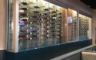 Glass Wine Storage Installation by Reliable Glass & Mirror